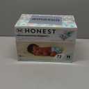 The Honest Company Clean Conscious Diapers for Sensitive Skin | Up to 100% Leakproof | Hypoallergenic, Fragrance Free | Gender Neutral | Club Box, Size Newborn, 72 Count (Prints May Vary)