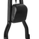 Detachable 29" Height Sissy Bar Passenger Backrest Rear Pad Compatible for Harley Touring 97-08 Road King Street Glide Road Glide Electra Glide Equipped with Required Docking Kits Black