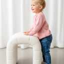 PATPAT Baby Girls Boys Newborn Sweater Crewneck Pull Over Knit Solid Long Sleeve Fall Winter Clothes (3T, Pink)