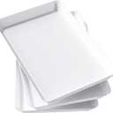 Lifewit Serving Tray Plastic for Party Supplies, 15" x 10" Platters for Serving Food, 3 pcs White Reusable Tray for Veggie, Snack, Fruit, Cookies, Desserts in Kitchen/Pantry Organization