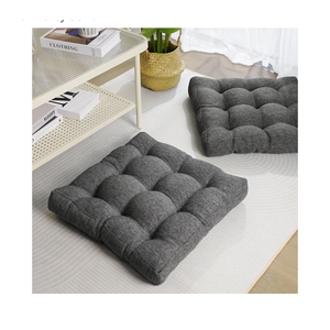  Floor Pillows for Adults Floor Cushions Seating Large Square Pillow Gel Memory Foam 25x25 Inch Dark Grey Set 1 pillow