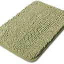 Yeaban Small Bathroom Rugs 28x19" – Thick Chenille Bath Mats | Washable and Absorbent Bath Rug Non-Slip, Plush and Soft Rugs for Bathroom, Shower, Sink(Sage Green)