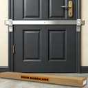 34" Stainless Steel Door Security Bar, Fits Doors 28"-32" Wide