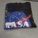 Popfunk Classic NASA Circle Logo Men's Hoodie with Front and Back Print (Black, XL)