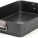 Jucoan Lasagna Pan Deep, 16 x 11.5 x 3 Inch Rectangle Nonstick Cake Pan Casserole Dishes for Oven, Large Baking Pan Roasting Pan Brownies Pan for Easter Wedding Housewarming Gifts, Dishwasher Safe