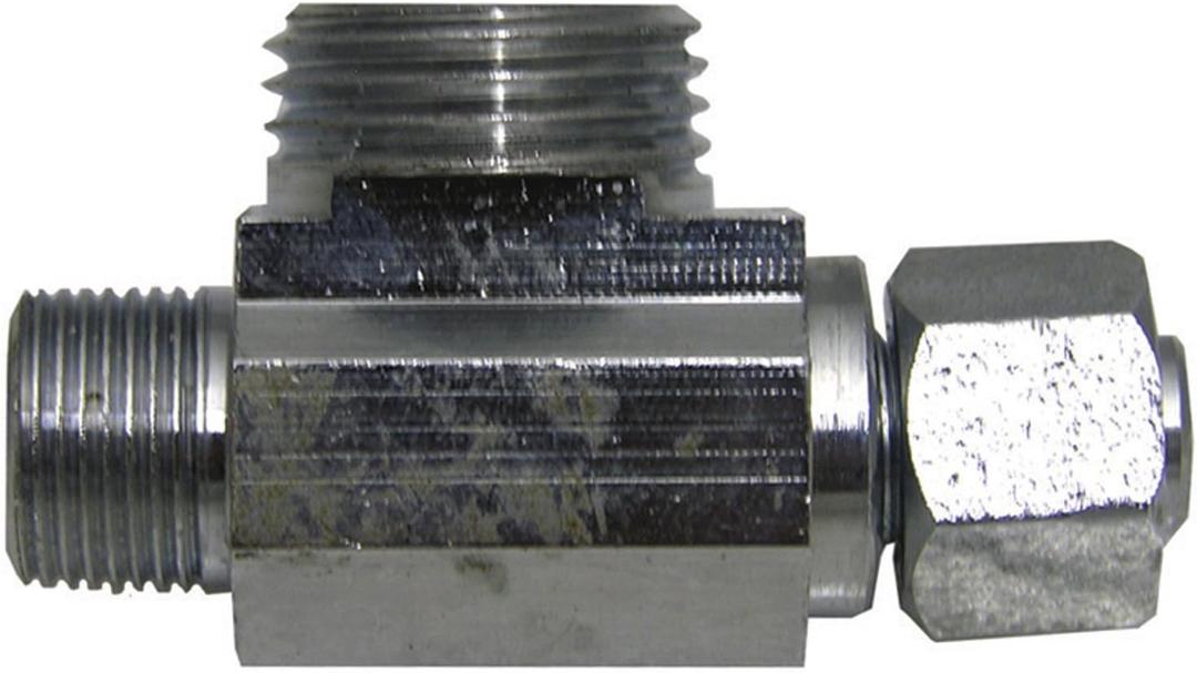 LASCO 06-9123 Angle Stop Adapter Tee for 3/8-Inch OD Compression x 3/8-Inch OD Compression x 1/2-Inch Slip Joint