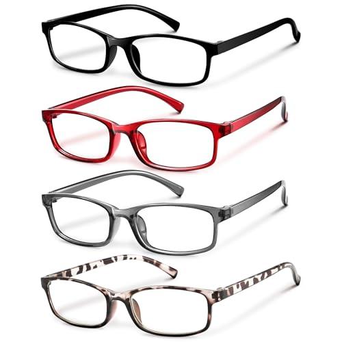Gaoye 1.0x Multi Pack Reading Glasses - Blue Light Blocking Lenses, TR90 Frames, UV400 - Eyeglasses with Clear Vision