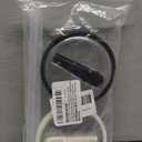 Stanley 2 Pack 30 oz Tumbler Flip Straw Lid, Leak Proof, Spill Proof Reusable Lid (Black+Cream, 30 oz)