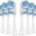 Replacement Toothbrush Heads Compatible with Spinbrush Pro Clean, 8 Pcs Battery Electric Toothbrush Heads Brush Heads Replacement of Effective Cleaning