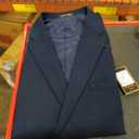 P&L Men's Classic Fit Suit Separates Flat Front Pant & Blazer Sets, Black , Size 42L