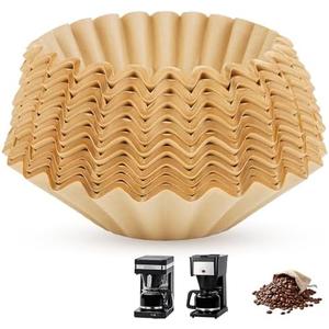 150 Count Coffee Filters Compatible with Bunn 8-12 Cup, Unbleached Paper Coffee Filters, Basket Style Coffee Filters 8-12 Cup, Commercial Coffee Filters for Smooth Brewing at Home or Cafe