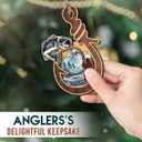 3 x Fishing Ornament 2025 - Unique Fish Ornaments for Men Women, Fishing Christmas Ornaments for Christmas Tree, Unique Ornaments for Tree Decor, Elegant for Women Fisherman