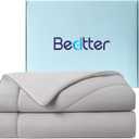 Bedtter Cooling Comforter King Size - Cooling Blankets for Hot Sleepers, Lightweight Comforter for Summer with Dual-Sided Cool Tech, Soft Breathable Cold Blanket for Sleeping, 106x90 Inches, Grey