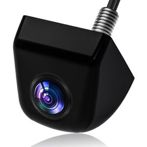 AHD 1080P Metal Backup Camera - IP69K Waterproof 170 Degree Wide Angle, Clear Night Vision Reverse Camera for Car Trucks SUV RV Vans Pickup 12V Front Rear Side View Parking Aid (66012-Black)