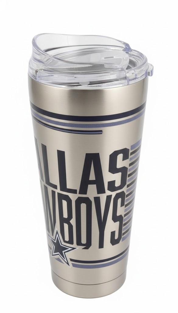 Dallas Cowboys 18oz Stainless Steel Travel Tumbler