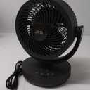 JRD Air Circulator Fan for Bedroom, 13Inch 28dB Quiet Table Fan with Remote, 90Oscillating Fan, 120 Adjustable Tilt, 3 Speeds, 7H Timer, Powerful Desk Fan for Whole Room Home Office