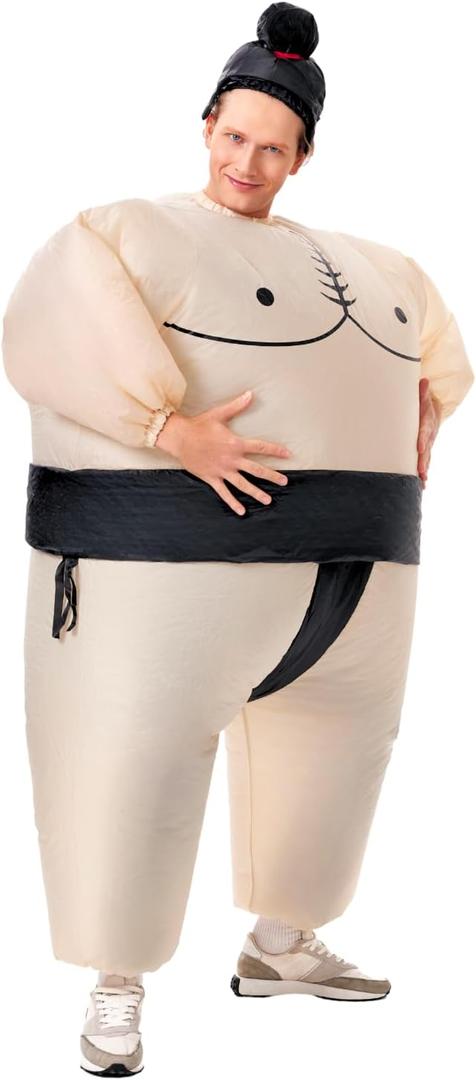PTS Inflatable Costume Adult, Blow Up Sumo Costume for Halloween Inflatables Cosplay Party