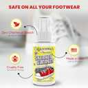 2 x Grandma's Secret Shoe Cleaner - Stain Remover Spray for Rubber, Canvas and Leather - Removes Dirt, Grime and Grass - Sneakers Cleaner for Outdoor Shoes, Slippers and Moccasins - 3 Ounce