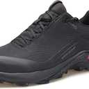 HUMTTO Men's All-Terrain Waterproof Hiking Shoes Lightweight Breathable Anti Slip Outdoor Trekking Trails Shoes (13, Black)