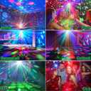 Disco Ball,Party DJ Disco Light Strobe Stage Dance Light Glow Party Sound Activated with Remote Control Rave Ocean Star Projector for Club KTV Christmas Halloween Dancing Parties Holiday Dcor