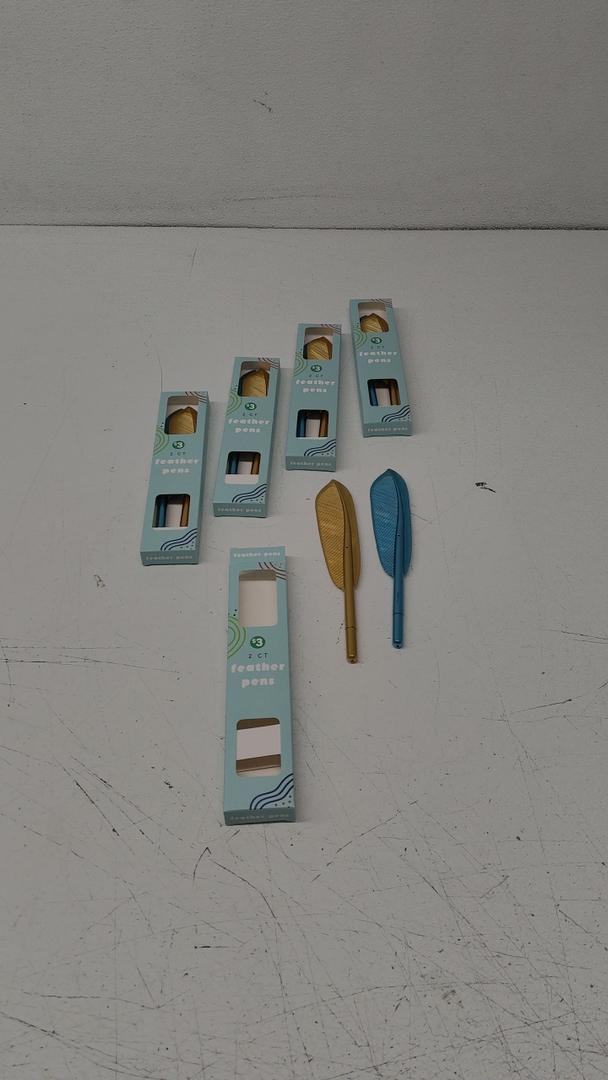 2 CT  Feather Pens 5 Pack