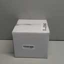 Gomakren Fruit Basket for Kitchen, Fruit Bowl with Holes, Ceramic Berry Basket Set of 2, 5.7 Inch Square Berry Containers Colander - Farmhouse Kitchen Decor, White