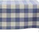 DII Buffalo Check Collection, Classic Farmhouse Tablecloth, 60 x 104, Stonewash Blue