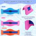 Wettarn Kids Float Swim Belts with Adjustable Strap EVA Buoyancy Aid Aerobics Exercise Belt for Youth Children Foam Waist Flotation Fitness for Pool Swimming Training