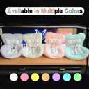 17cm Doll Clothes Set(NO Dolls),Car Seat for 10-17cm Dolls,Outfit Set with Hat & Overalls+Doll Car Seat Vent Clip with Seat Leg,Cute and Functional Accessories Suit+Chair(Black Clothes+Green Dress)