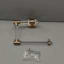 Amerock BH36062CCZ | Clear/Champagne Bronze Towel Ring | 5-7/16 in (138 mm) Length Towel Holder | Glacio | Hand Towel Holder for Bathroom Wall | Small Kitchen | Bath Accessories