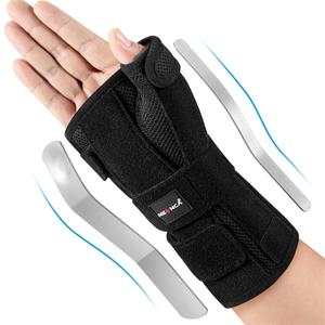 NEENCA Carpal Tunnel Wrist Brace with Thumb Support, Medical Grade Night Support Thumb Spica Splint for Arthritis, Tendonitis & De Quervains ((XL/XXL/XXXL, Left Hand))