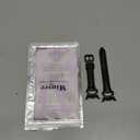 Minyee Leather Band Compatible with Samsung Galaxy Watch 8 40mm 44mm/ 8 Classic 46mm Bands, No Gap One-Click Slim Thin Dressy Leather Designer Strap with C-Shape Metal Buckle Women, Black/Black