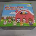 Farm Animals Big Barn Toy for 1 2 3 Year Old, Toddler Educational Montessori Toys, Farm Pretend Playset with Barn & Farmer, Christmas Birthday Easter Gift for Toddler Baby Boys Girls 1-3 Years