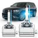 SENROBO D3S HID Bulb Fit for Dodge Durango RT SRT GT SXT Sport 2014-2020 OEM 35W Projector D3S Xenon Headlight Bulbs Replace, 8000K Blue Super Bright D3SC1 Bi-xenon Light, Pack of 2