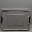 Hefty MAX Pro 12 Gallon Storage Bins with Latching Lids, Stackable Hefty Bins, 6 Pack Gray Utility Containers for Garage and Outdoor Gear (Alloy Gray)