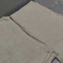 Joydeco polyester/Linen Curtains 96 Inch Length for Bedroom, Beige Light Filtreing Curtains 96 Inches Long Living Room Drapes 2 Panel Sets with Rod Pockets Back Tab (96" L x 52" W, Beige)