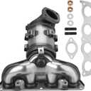 Front Catalytic Converter Compatible With Hyundai Elantra 2017-2020 Kia Forte SX S EX LX L 2017-2018 Kia Forte5 EX 2020-2021 Replace#674-092 28510-2EFB0 28510-2ESA0 28510-2ESB0