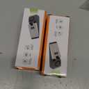 HNHMT 2 Pack Portable Door Stop Alarm, Door Stopper with 120db Loud Security Alarm, Travel Door, Doorstops Wedge Sensors Security Devices for Traveling Apartment Hotel and Home (Black)