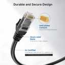 Cable Matters 10Gbps Snagless Cat 6 Ethernet Cable - 25ft, Cat 6 Cable, Cat6 Cord, Ethernet Cord, Black