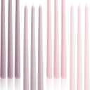 Viyffo 12 Inch Purpel Taper Candles Set of 12 Unscented Smokeless Long Tall Tapered Candle for Candlesticks Sticks Wedding Home Decor Dinner (Purple)