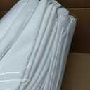 BRILLMAX 10 Pack White Round Tablecloths 90 Inch for 60" Tables