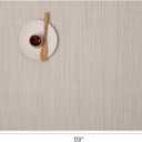 Chilewich Bamboo Placemats Set of 4, Woven Rectangle Placemats | Reusable, Stain-Resistant, Indoor/Outdoor Tabletop Protection, 19" x 14", Chino