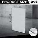 Blulu 2 Pcs Aluminum Composite Panel, 1/8" Thick Rectangle Aluminum Plastic Composite Sheet Plate for Industry Crafting Handcraft DIY Projects, Brushed Silver (24"x12")
