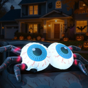 GARIG 3.6FT Halloween Inflatables Eyeballs Outdoor Decorations Build-in LEDs Lights Blow Up Decorations for Garden Car Window Decor