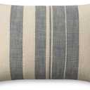 Loloi Angela Rose x Mia Collection PAR0014 Ivory/Denim 13'' x 21'' Cover w/Down Pillow