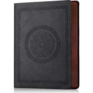2025 Leather Vintage Journal Notebook,300 Pages,Leather Softcover Lined Journal Notebooks for Women Men,Notebook Journals for Writing Travel,Business,Office,5.7'' X 8.3'',Black