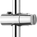 31.5'' Shower Slide Bar for Bathroom SUS 304 Stainless Steel Bar with Adjustable ABS Handheld Shower Head Holder & Wall Mount with Chrome Finish