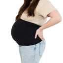 The Peanutshell Maternity Belly Band - Pregnancy Bands for Pregnant Women & Lower Back Support - Pants Extender & Belly Holder Belt for Pregnant Women - Comfortable, Adjustable Accessories (M/L)
