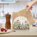 Qilmy Spring Flowers Napkin Holder for Tables Napkin Holders for Kitchen, Table Napkin Holders, Cocktail Napkin Holder,Paper Napkins Holder