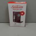 Sunbeam XL Back Neck and Shoulder Heat Therapy 12 x 24 with Auto Shut Off 6 Settings Machine-Washable Comfortable Microplush Fabric - Burgundy